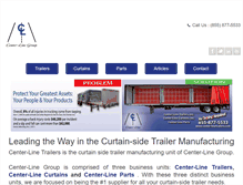 Tablet Screenshot of center-linetrailers.com